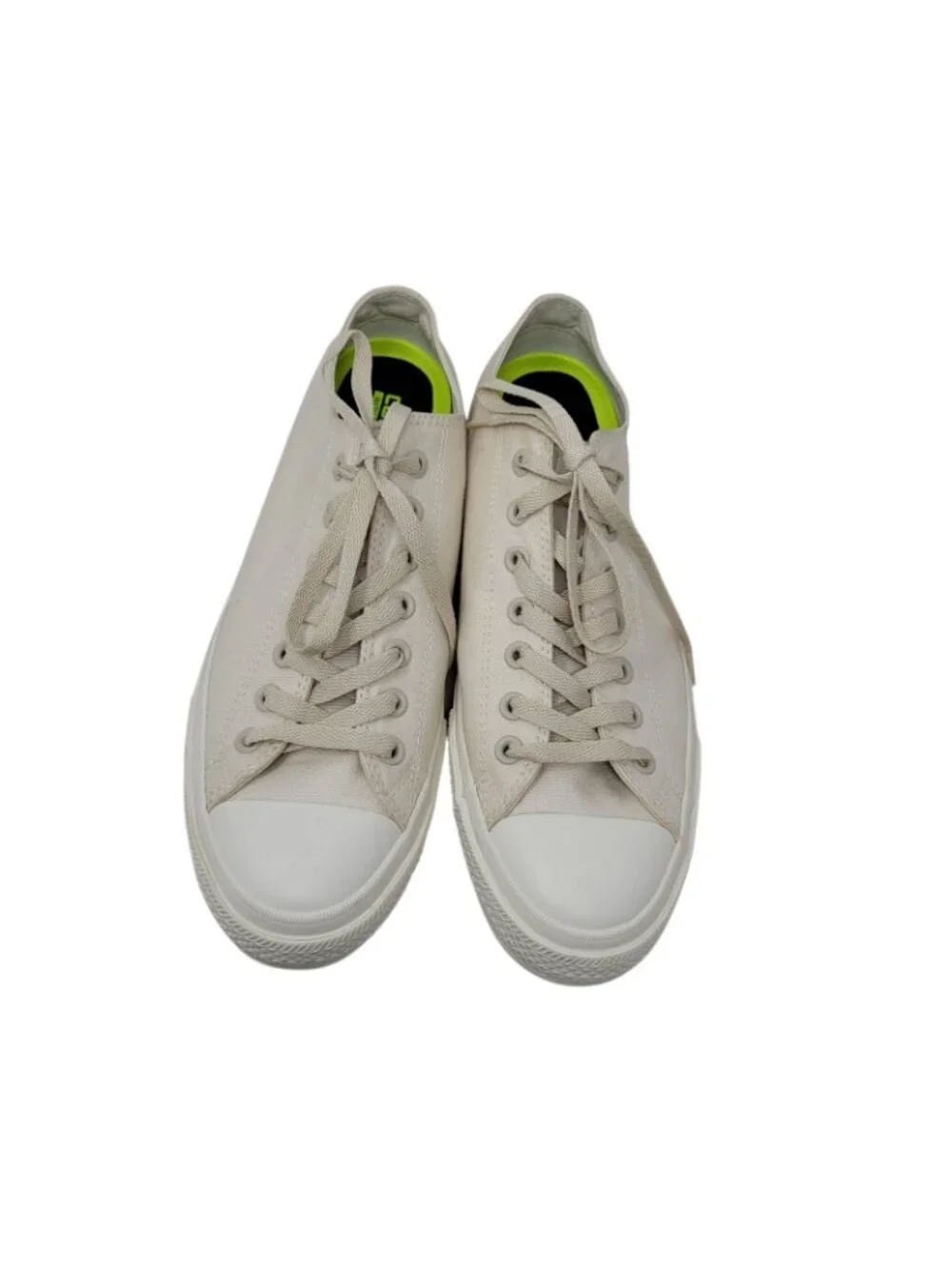 NEW Converse Chuck Taylor II Lunarlon Men Low Top Tan Sneakers Size 11 US cream - Picture 4 of 12
